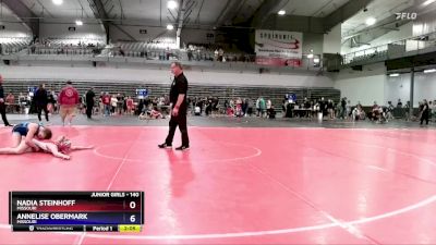 140 lbs Round 5 - Nadia Steinhoff, Missouri vs Annelise Obermark, Missouri