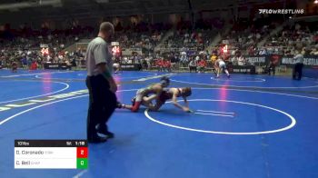 101 lbs Prelims - Dominick Coronado, Yorkville WC vs Chase Bell, Chaparral WC