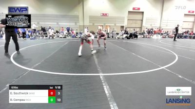 101 lbs Rr Rnd 3 - Gage Southwick, Sanderson Wrestling Academy vs Brody Compau, Michigan Premier WC - (A)