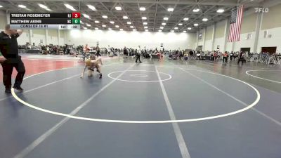 113 lbs Consi Of 16 #1 - Tristan Rosemeyer, NJ vs Matthew Akins, NC