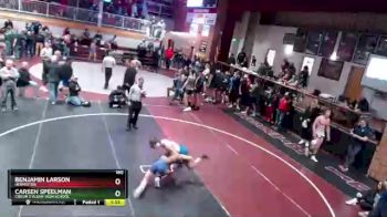 160 lbs Quarterfinal - Benjamin Larson, Hermiston vs Carsen Speelman, Coeur D`Alene High School