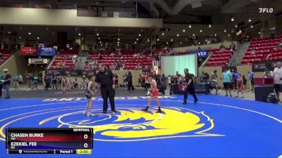 58 lbs Semifinal - Chasen Burke, MO vs Ezekiel Fee, OK