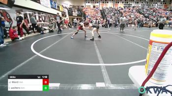 86 lbs Semifinal - Jackson Ward, HURRICANE WRESTLING ACADEMY vs Lane Walters, Salina Wrestling Club