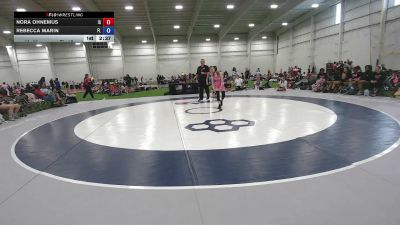 100 lbs Nora Ohnemus, Iowa vs Rebecca Marin, Florida