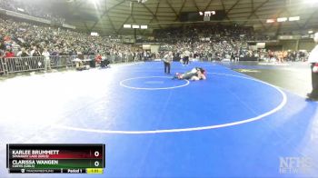 Girls 3A/4A 155 Semifinal - Karlee Brummett, Spanaway Lake (Girls) vs Clarissa Wangen, Curtis (Girls)