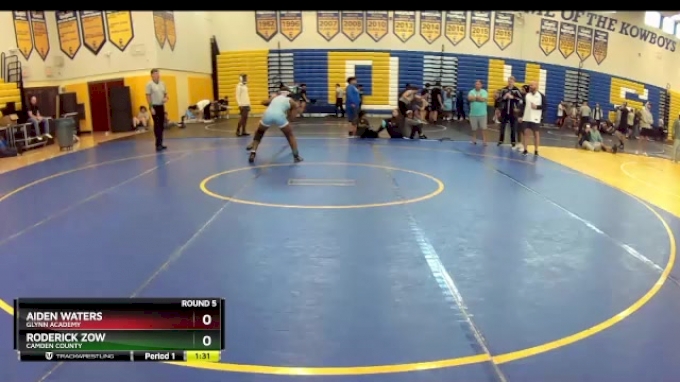 144 Gold Round 5 - Aiden Waters, Glynn Academy vs Roderick Zow, Camden ...