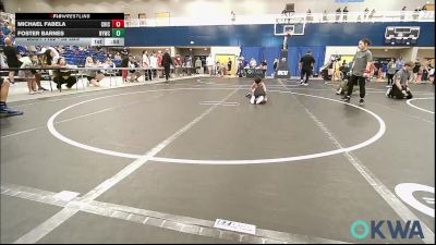 52 lbs Round Of 16 - Michael Fabela, Chickasha Youth Wrestling vs Foster Barnes, Newcastle Youth Wrestling