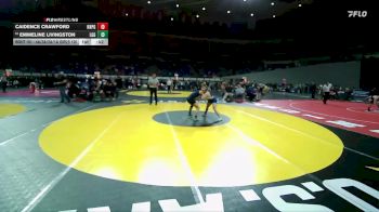 4A/3A/2A/1A Girls 130 Cons. Round 3 - Emmeline Livingston, La Grande Girls vs Caidence Crawford, Knappa Girls