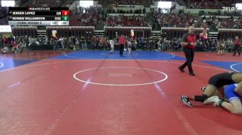 116 lbs Cons. Round 5 - Rowen Williamson, Billings Wrestling Club vs Jensen Lopez, Scrap Yard Garage
