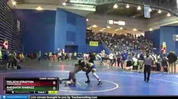 106 lbs Champ. Round 2 - Malachi Stratton, Sussex Central vs Raeqwon Shabazz, Xavier