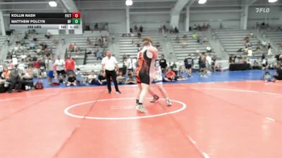 285 lbs Rr Rnd 2 - Kollin Nash, Patton Trained Red - HSB vs Matthew Polcyn, MF Army Black - HSB