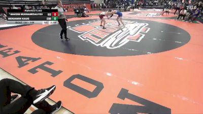 149 lbs Champ. Round 2 - Maksim Mukhamedaliyev, University Of Chicago vs Benjamin Kaus, Concordia University (WI)