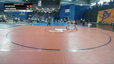 150 lbs Champ. Round 1 - Nick Barone, Paramus Catholic vs Taylor Rohn, Saucon Valley