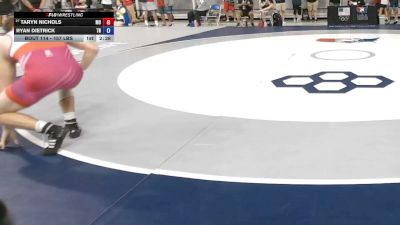 157 lbs Champ. Rd Of 256 - Taryn Nichols, Missouri vs Ryan Dietrick, Tennessee