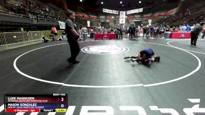 86 lbs Semifinal - Luke Magnusen, Peterson Grapplers Wrestling Club vs Mason Gonzalez, Lion Of Judah Wrestling Academy