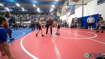 52 lbs Round Of 16 - Asa Perry, Miami vs Kysen Morgan, Fort Gibson Youth Wrestling