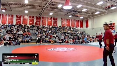 120 lbs 1st Place Match - Ethan Sharp, Uintah vs Teagan Young, Palisade