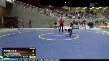 43 lbs Semifinal - Henrik Olson, Salem Elite Mat Club vs Barrett Jackson, Pleasant Hill Wrestling Club