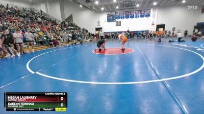 155 lbs Champ. Round 2 - Kaelyn Ronnau, Cheyenne East vs Megan Laughrey, Natrona County