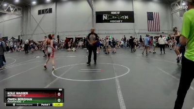 88 lbs Round 2 (4 Team) - Kole Wasser, Grit Mat Club vs Owen Bergman, Headhunters