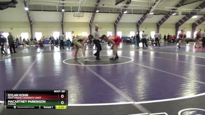 174 lbs Semifinal - Dylan Kohn, West Virginia University Unatt vs Macartney Parkinson, Purdue