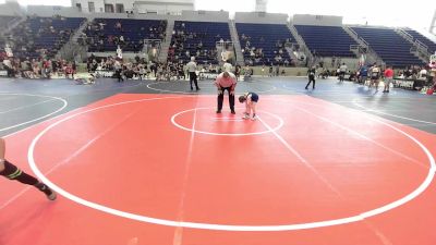 50 lbs Quarterfinal - Zach Garrett, Unaffiliated vs Easton McMahon, Shootbox WC