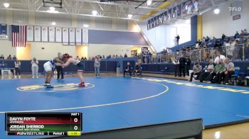 215 lbs 1st Place Match - Jordan Sherrod, Vancleave High School vs Davyn Foyte, Lewisburg