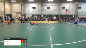 84 lbs Prelims - Gustavo Lucio, Sidney Wrestling Club vs Ty Reeves, GRIT