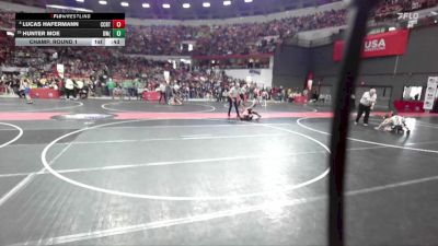 88 lbs Champ. Round 1 - Hunter Moe, Demons WC (Burlington) vs Lucas Hafermann, Marshfield