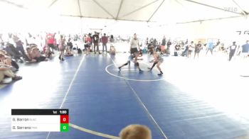 86 lbs Semifinal - Gunner Barron, BlackCat WC vs Daniel Serrano, PMA Wrestling