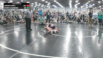 98 lbs Round 2 (10:45 Saturday) - London Powell, Misfits vs Sydney Daxberger, NEWHALE