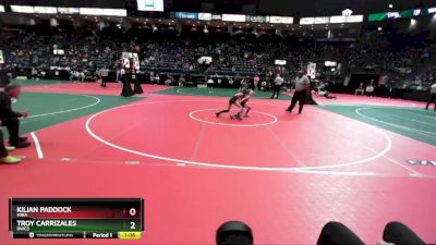 70 lbs Quarterfinal - Kilian Paddock, MIRA vs Troy Carrizales, DWC3