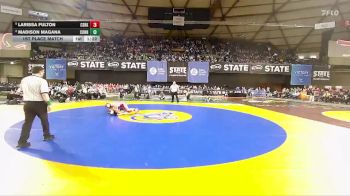 Girls 1B/2B/1A 105 1st Place Match - Larissa Fulton, Castle Rock (Girls) vs Madison Magana, Connell (Girls)