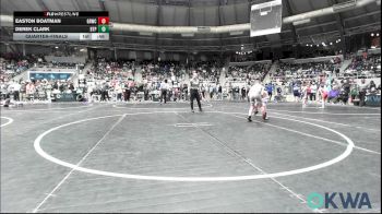 90 lbs Quarterfinal - Easton Boatman, Grover Rains Wrestling Club vs Derek Clark, Tulsa Blue T Panthers