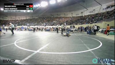 100 lbs Round Of 32 - Walker Gratz, Madill Takedown vs Uriah Warfield, Husky WC