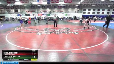 197 lbs Cons. Round 2 - Deklin Goeden, Jamestown (N.D.) vs Jackson Rickter, Waldorf (Iowa)