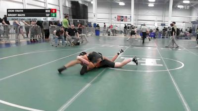 169 lbs Quarterfinal - Zion Truth, Middlebury vs Brody Mayo, Top Flight Wr Ac