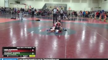 70 lbs Round 5 - McKinley Schmitz, Monticello Warriors vs Andi Sundberg, Sioux Valley