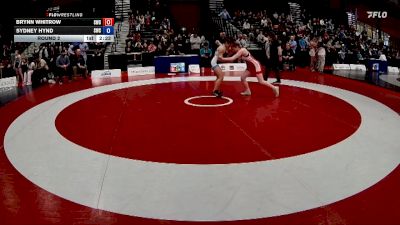 49kg Round 2 - Brynn Whitrow, Strathcona Wrestling Club vs Sydney Hynd, Smithers Wrestling Club