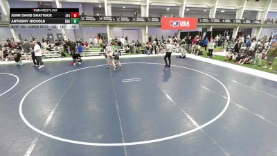 Junior Boys - 132 lbs Cons. Round 5 - Anthony Nichols, Edina Wrestling Association vs John David Shattuck, Alabama Takedown Academy