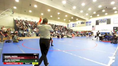 175 lbs Champ. Round 2 - Allen Martinez, Santa Ana Valley vs Daniel Nafeh, Beverly Hills High School Wres