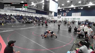 150 lbs Cons. Round 2 - Juan Ixta, ChurchBoyz WC vs Brandon RIVERA, Villa Park High School