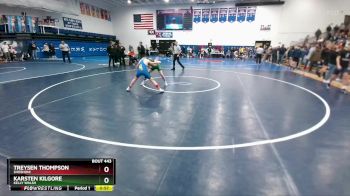 106 lbs Cons. Round 2 - Treysen Thompson, Shoshoni vs Karsten Kilgore, Kelly Walsh