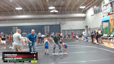 50 lbs Round 2 - Thomas Price, JET Wrestling Club vs Harrison Kroeger, JET Wrestling Club