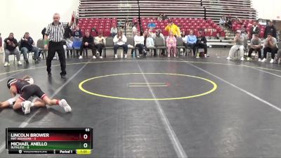 65 lbs Semis & 1st Wrestleback (8 Team) - Lincoln Brower, Mat Assassins vs Michael Anello, Ruthless