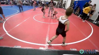 61 lbs Consi Of 8 #1 - Huck Hurd, Pawhuska Elks Takedown vs Hunter Franco, Warner Eagles Youth Wrestling