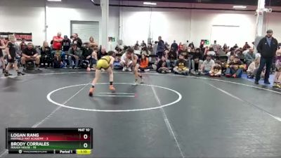 72 lbs Round 6 (8 Team) - Brody Corrales, Rough House vs Logan Rang, Mayfield Mat Academy