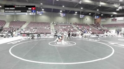 180 lbs Round 1 (6 Team) - Katherine Nelson, Big Bend Community College vs Lydia Rigby, Fort Hays Tech Northwest