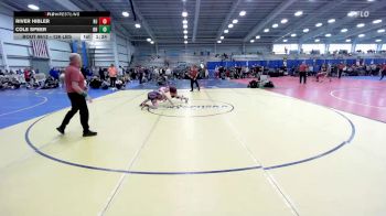 126 lbs 3rd Place - River Hibler, NJ vs Cole Speer, OH
