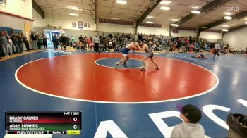 190 lbs Semifinal - Brady Calmes, Glenrock vs Adam Lownds, Thunder Basin High School